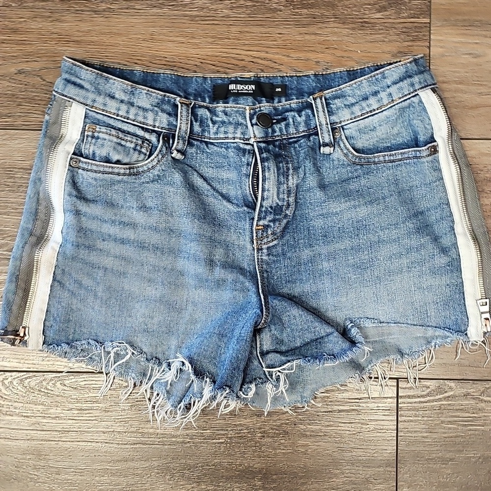 Blue, Jean, Shorts, Distressed, Zipper, Summer, Designer, Casual, Festival, Cute